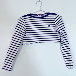 Petit Bateau Depose cropped long sleeve